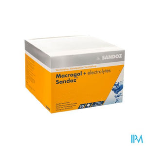 Macrogol + Electr Sandoz Pdr Ciroensmaak 50x13,7g