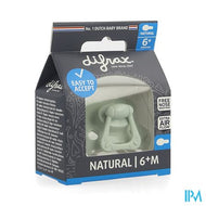 Difrax Fopspeen Natural 6m+ Uni/pure Groen/pistac.