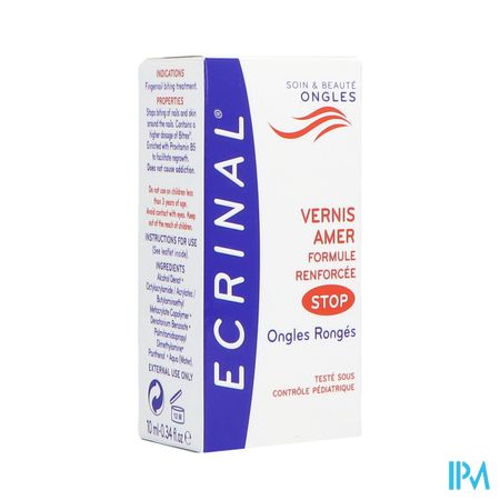 Ecrinal Bitter Vernis à ongles Fl 10ml 20218