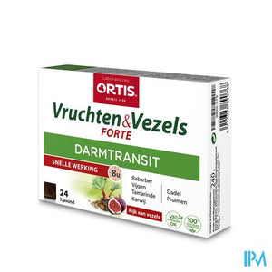 Ortis Vruchten & Vezels Forte Blokje 24