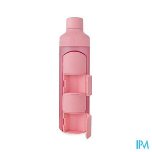 Yos Water Bottle & Pill Box Daily Perfect Pink