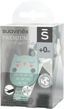 Afbeelding in Gallery-weergave laden, Suavinex Bonhomia Soother Clip+ribbon Owl Green
