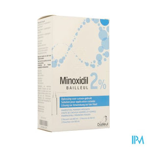 Minoxidil Biorga 2% Opl Cutaan Koffer Fl 3x60ml