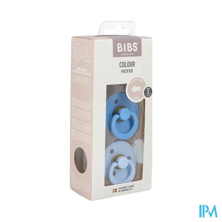 Bibs 2 Fopspeen Duo Sky Blue&baby Blue