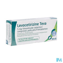 Load image into Gallery viewer, Levocetirizine Teva 5mg Comp 10
