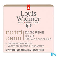 Afbeelding in Gallery-weergave laden, Widmer Nutriderm Dagcreme Uv 20 50ml
