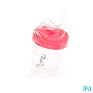 Analysepot + Schroefdeksel Rood Ster 100ml Aca
