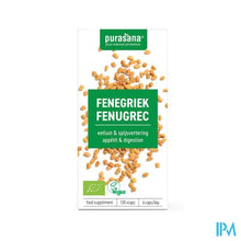 Afbeelding in Gallery-weergave laden, Purasana Fenegriek 330mg Bio V-caps 120
