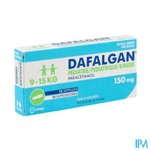 Load image into Gallery viewer, Dafalgan Pediatrie 150mg Suppo 12
