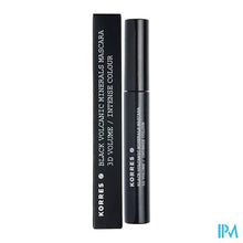 Afbeelding in Gallery-weergave laden, Korres Km Mascara Volum Black Mineral 01 Black 8ml
