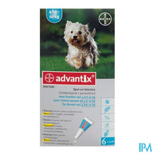 Afbeelding in Gallery-weergave laden, Advantix 100/ 500 Honden 4<10kg Fl 6x1,0ml
