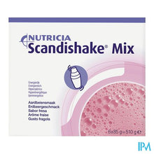 Load image into Gallery viewer, Scandishake Mix Aardbei Nf Zakje 6x85g
