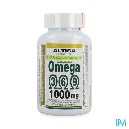 Altisa Omega 3 6 9 Plantaardig 1000mg Softgels 90