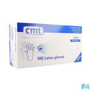 Cmt Handschoenen Latex Wit Pf l 100