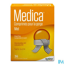 Afbeelding in Gallery-weergave laden, Medica Keeltabletten Honing 36 zuigtabletten
