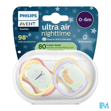 Load image into Gallery viewer, Philips Avent Fopspeen +0m Air Night Vlinder/rups2
