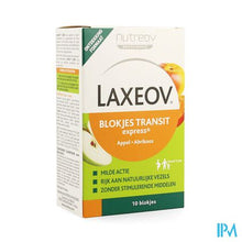Afbeelding in Gallery-weergave laden, Laxeov Appel-abrikoos Blokjes 10x10g
