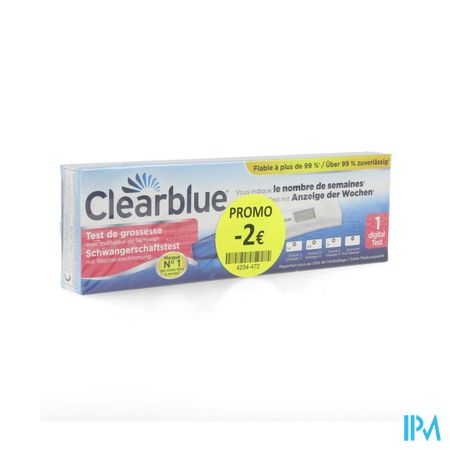 Clearblue Zwgstest Conception Indic 1 Promo -2€