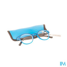 Afbeelding in Gallery-weergave laden, Pharmaglasses Leesbril Round +3.50 Blue/black
