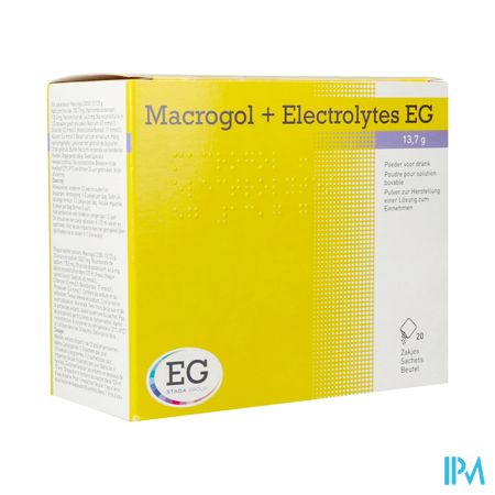 Macrogol+Electrolytes EG 13,7G Pdr Sach 20