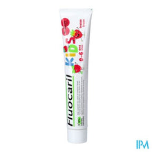 Afbeelding in Gallery-weergave laden, Fluocaril Tandpasta Kids Aardbei 0-6j 75ml
