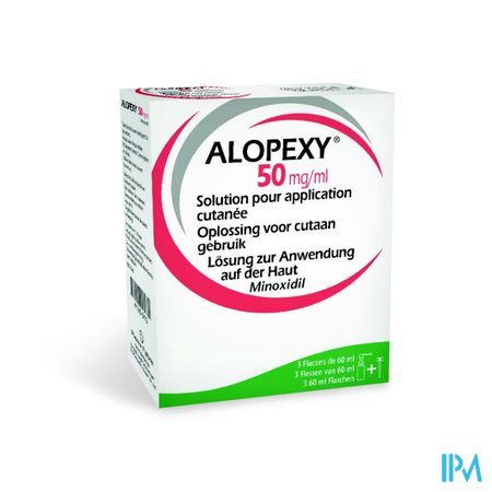 Alopexy 50mg/ml Opl Cutaan Gebruik Fl 3x60ml