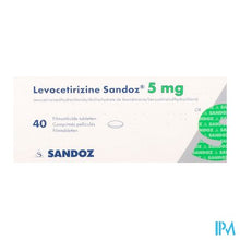 Afbeelding in Gallery-weergave laden, Levocetirizine Sandoz 5mg Comp Enrob. 40 X 5mg
