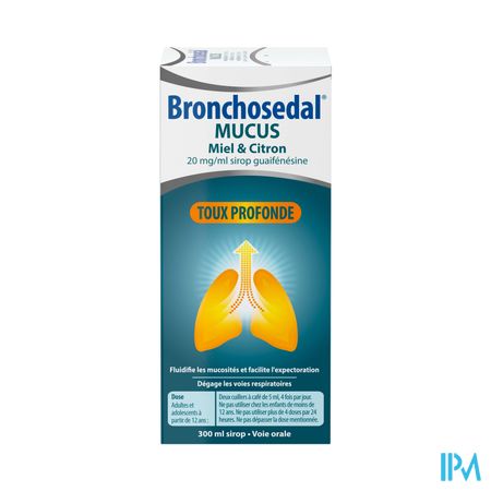 Bronchosedal Mucus Honing Citroen 300ml 20mg/ml