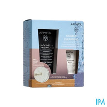 Afbeelding in Gallery-weergave laden, Apivita Black Detox Cleans.gel150ml+milk 50ml+pad2
