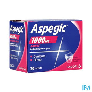 Aspegic 1000 Pulv 20x1000mg Ad