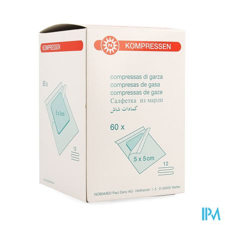 Noba Kp Steriel 12pl 5,0cmx 5,0cm Indiv.60 9320190