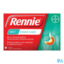 Afbeelding in Gallery-weergave laden, Rennie Zonder Suiker Pastilles 120
