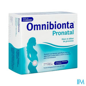 Omnibionta Pronatal kinderwens en vroege zwangerschap - 12 weken Pack (84 tabletten)