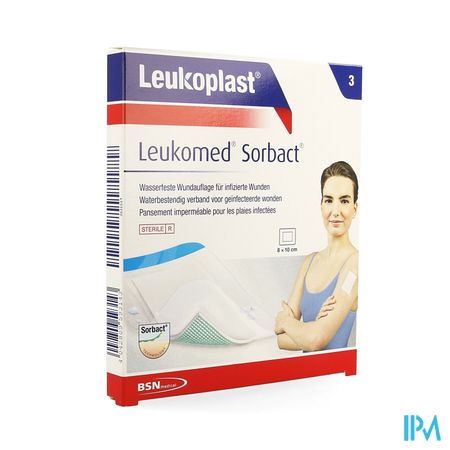 Leukomed Sorbact 8cmx10cm 3 Leukoplast