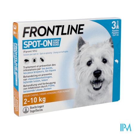 Frontline Spot On Hond 2-10kg Pipet 3x0,67ml