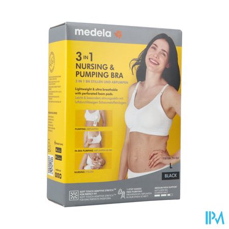 Medela Beha Kolven&voeden 3in1 l Zwart