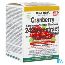 Afbeelding in Gallery-weergave laden, Altisa Cranberry 242mg Extract Advanced V-caps 45
