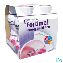 Afbeelding in Gallery-weergave laden, Fortimel Energy Multi Fibre Aardbei 4x200ml
