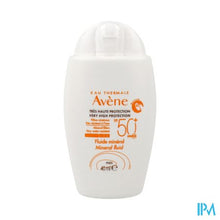 Afbeelding in Gallery-weergave laden, Avene Zon Spf50+ Minerale Fluide 40ml
