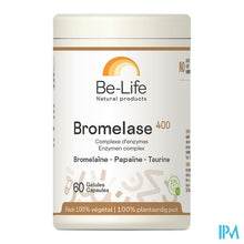 Afbeelding in Gallery-weergave laden, Bromelase 400 Enzymes Be Life Nf Pot Gel 60

