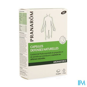 Pranarom Aromaforce Bio Natuur.weerstand Caps 30