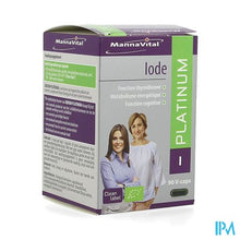 Afbeelding in Gallery-weergave laden, Mannavital Jodium Platinum Bio V-caps 90
