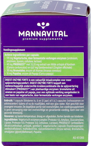 Mannavital Digest Enzyme Forte V-caps 60