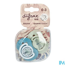 Afbeelding in Gallery-weergave laden, Difrax Fopspeen Dynamic Botanic Blue&green 0-3m 2

