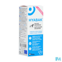 Afbeelding in Gallery-weergave laden, Hyabak 0,15% Oogdruppels Hyaluron 10ml
