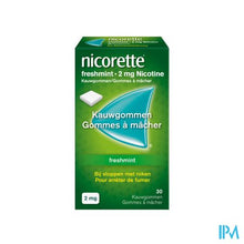 Load image into Gallery viewer, Nicorette Freshmint Kauwgom Suikervrij 30x2mg
