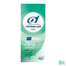 Load image into Gallery viewer, 6d Sports Caffeine 75mg Gum Mint 10x2g
