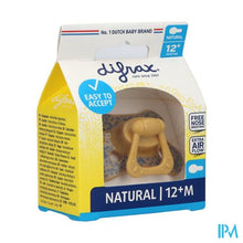 Afbeelding in Gallery-weergave laden, Difrax Fopspeen Natural 12m+geel-print
