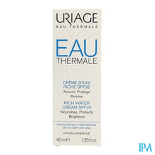 Afbeelding in Gallery-weergave laden, Uriage Eau Thermale Cr Water Rijk Ip20 40ml
