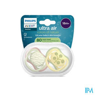 Philips Avent Fopspeen +18m Air Munt/ivoor Des. 2